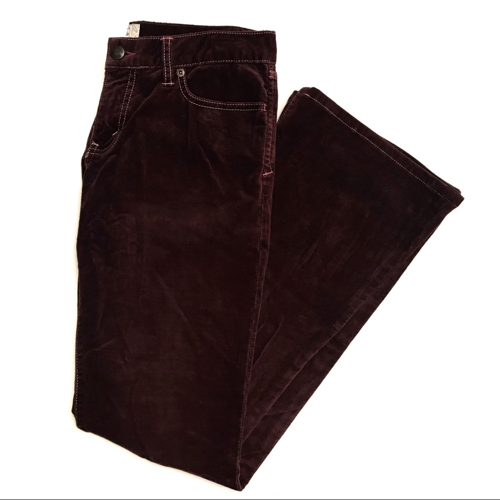 A&F Velvet Stretch Flare Leg Jeans